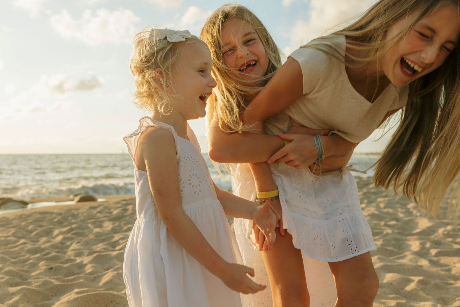 Kids playing during a Punta Mita lifestyle family photo session