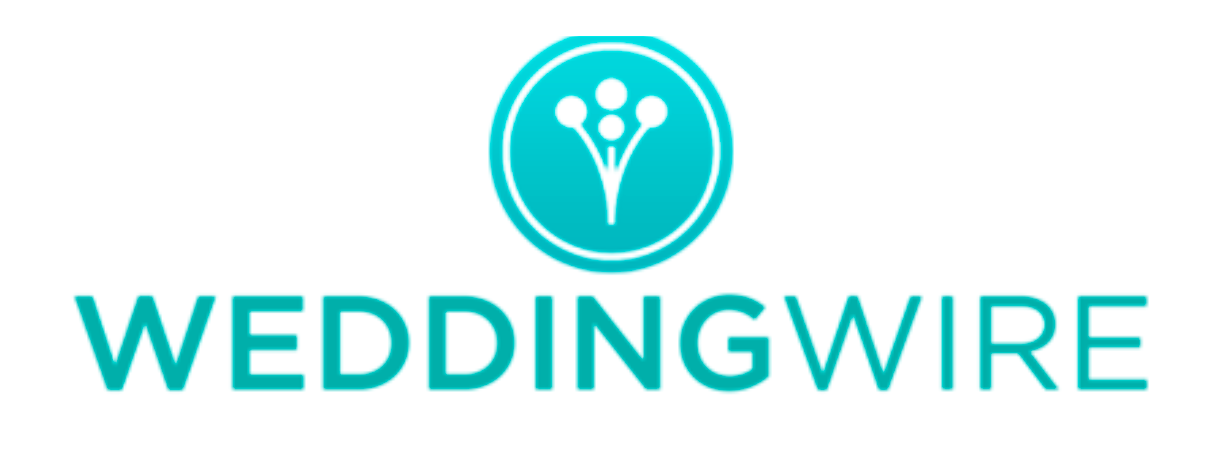 WeddingWire logo in teal with balloon icon.