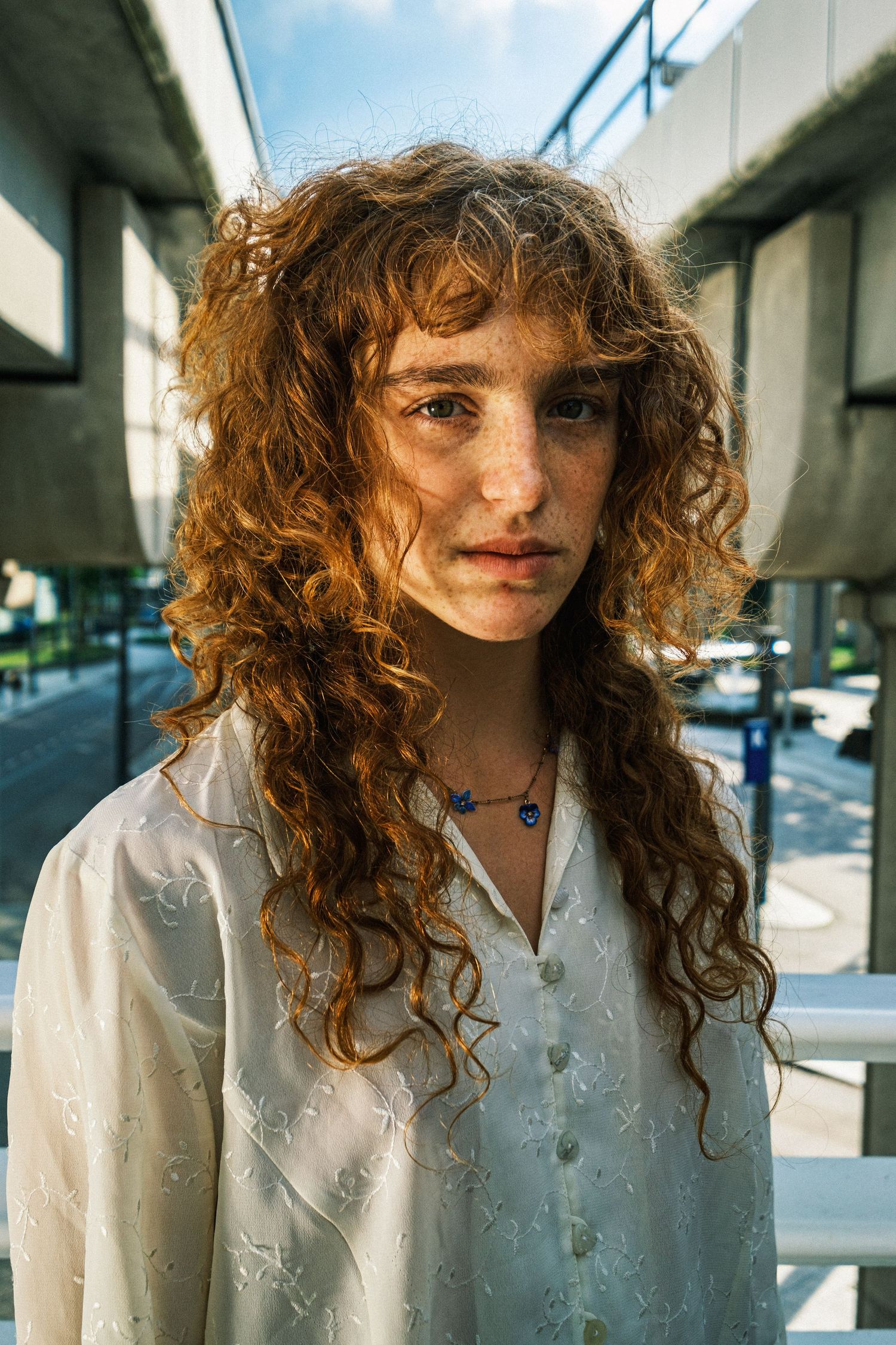 Street portrait photography in Amsterdam capturing a natural and authentic expression.