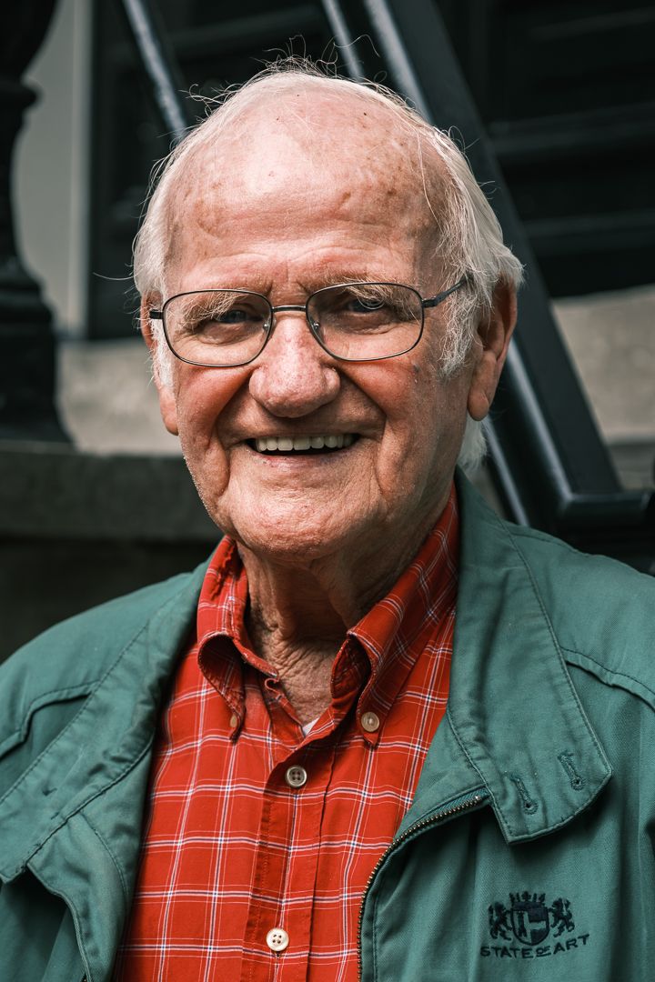 Street portrait photography in Amsterdam capturing a natural and authentic expression.