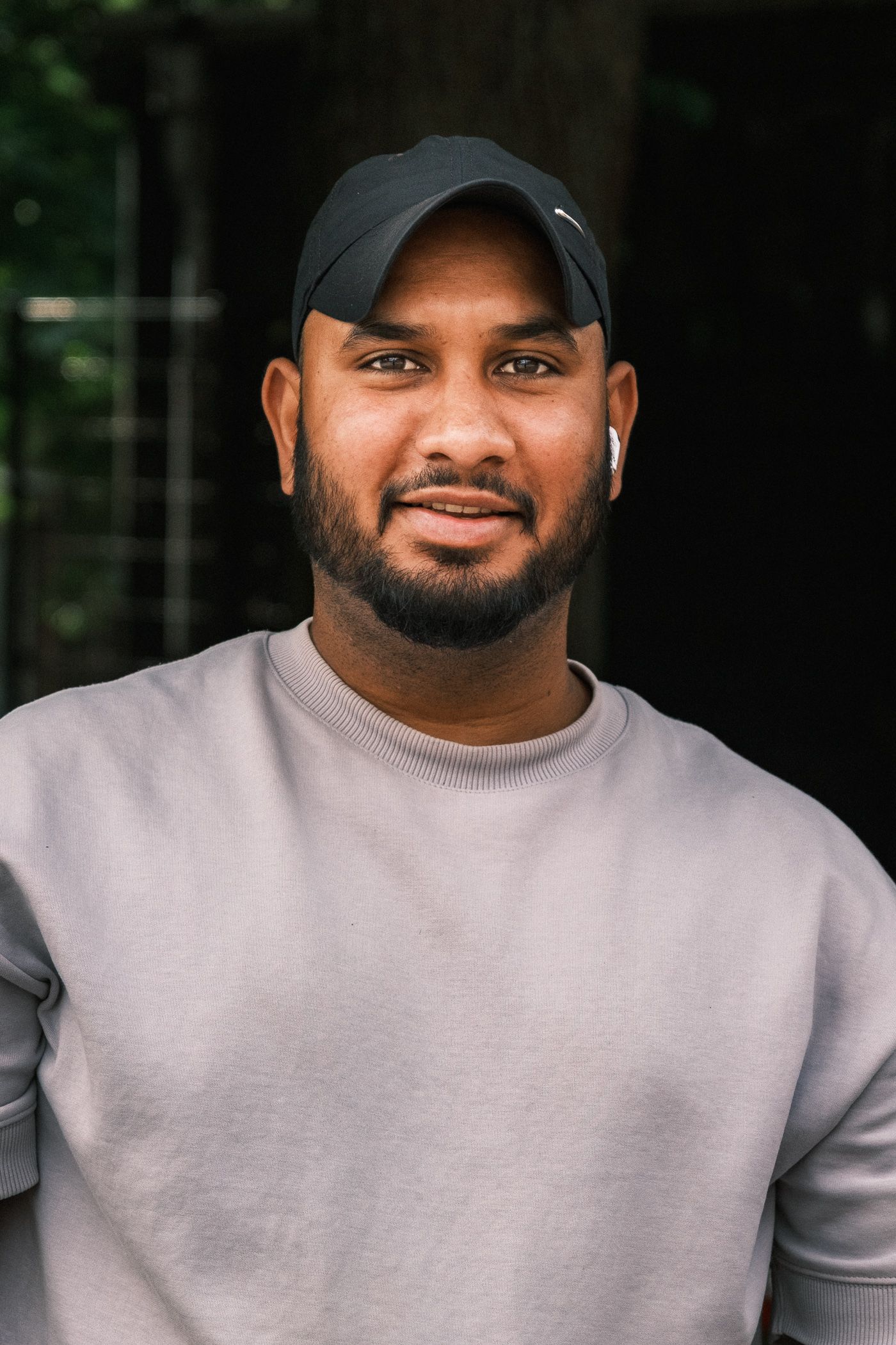 Street portrait photography in Amsterdam capturing a natural and authentic expression.