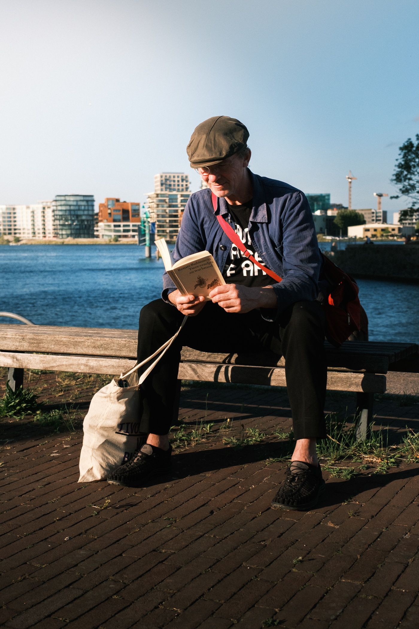 Street portrait photography in Amsterdam capturing a natural and authentic expression.