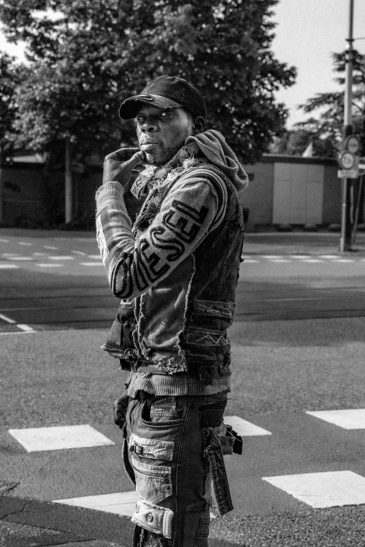 Street portrait photography in Amsterdam capturing a natural and authentic expression.