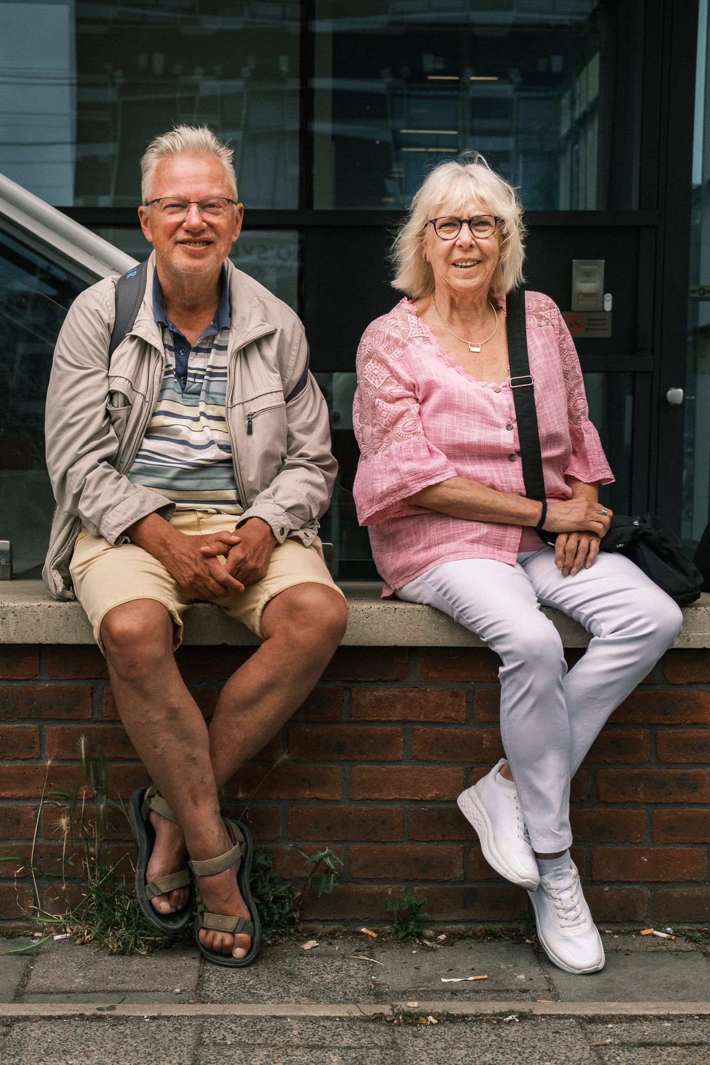 Street portrait photography in Amsterdam capturing a natural and authentic expression.