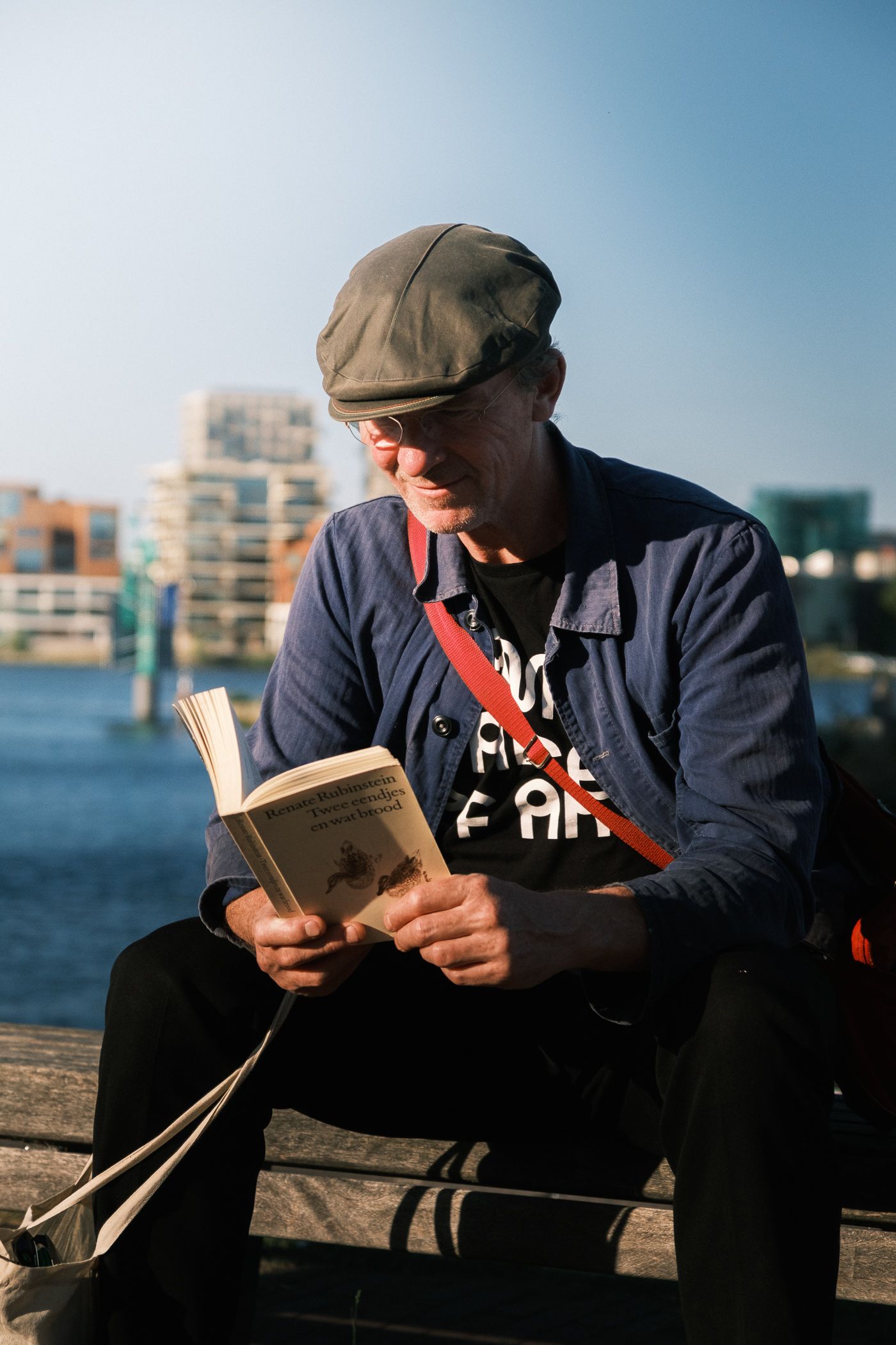 Street portrait photography in Amsterdam capturing a natural and authentic expression.