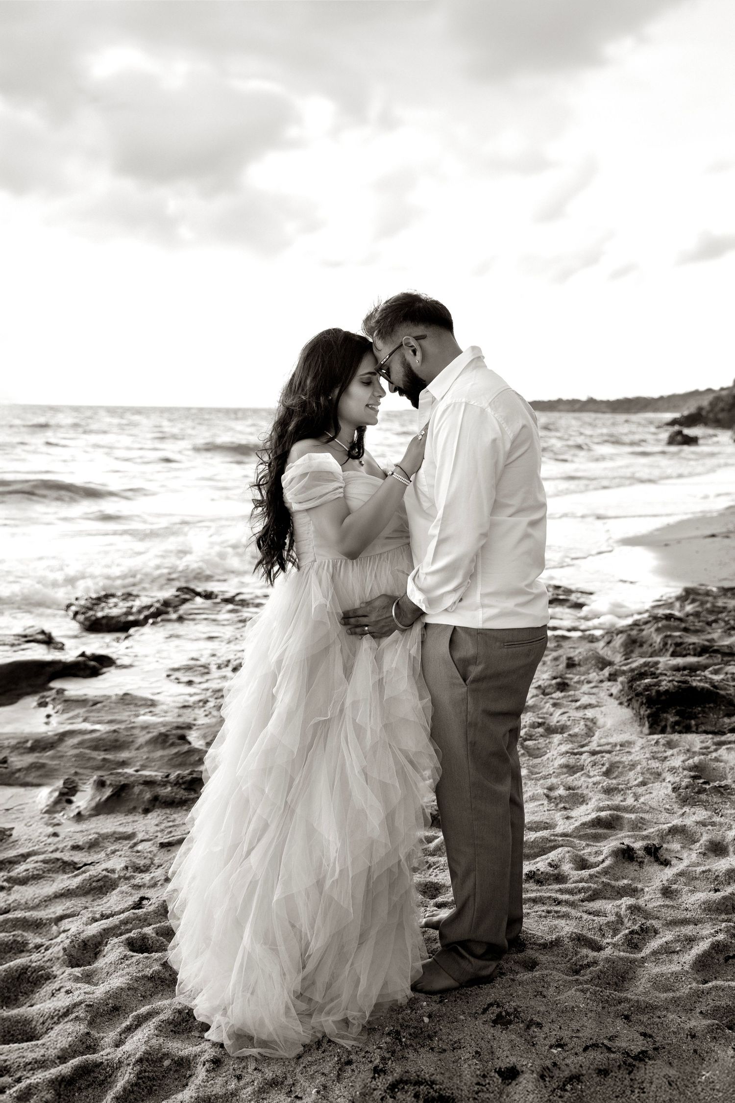 Pregnancy photography session focused on connection and emotion