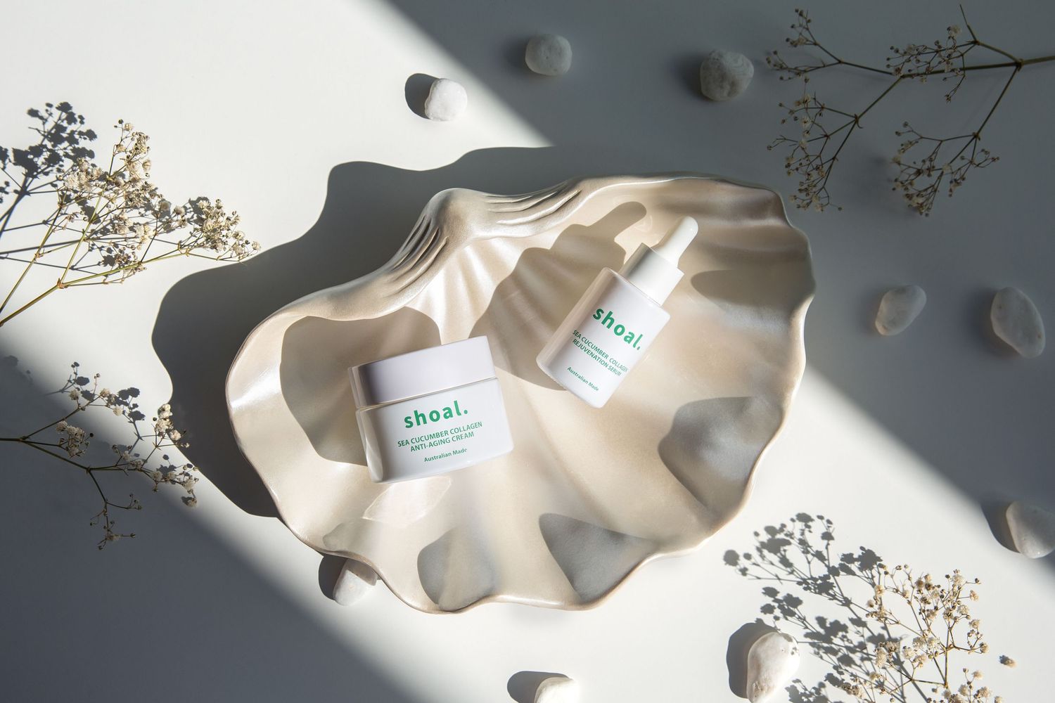Commercial product photography with neutral tones