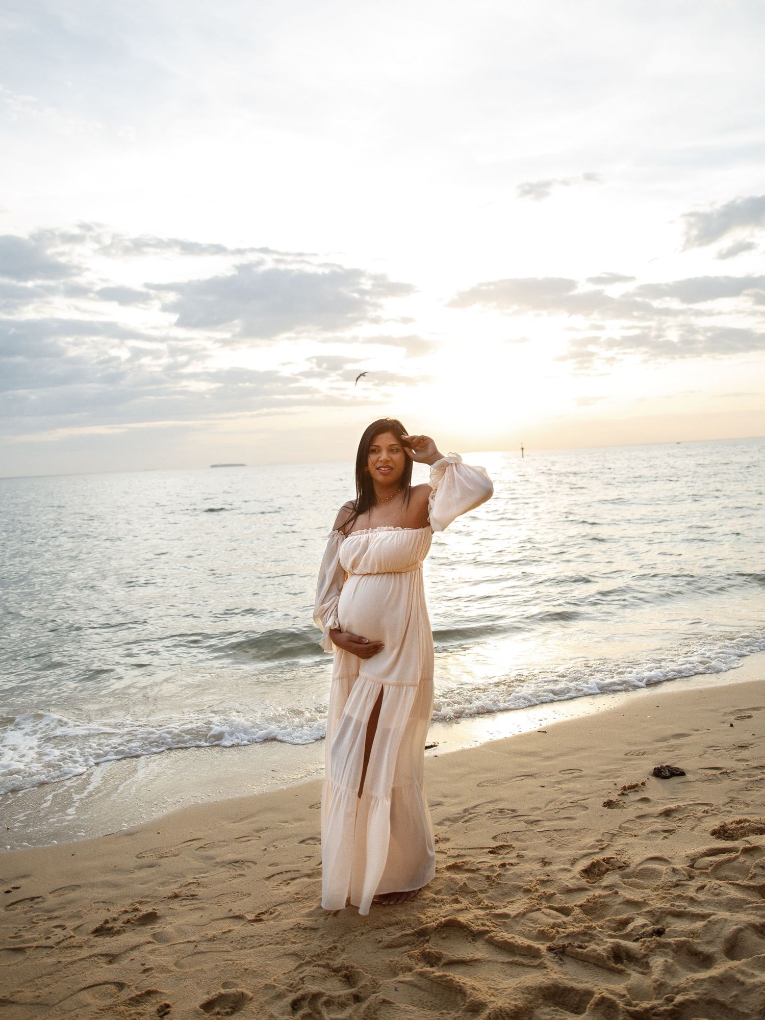 Pregnancy photoshoot celebrating the beauty of motherhood