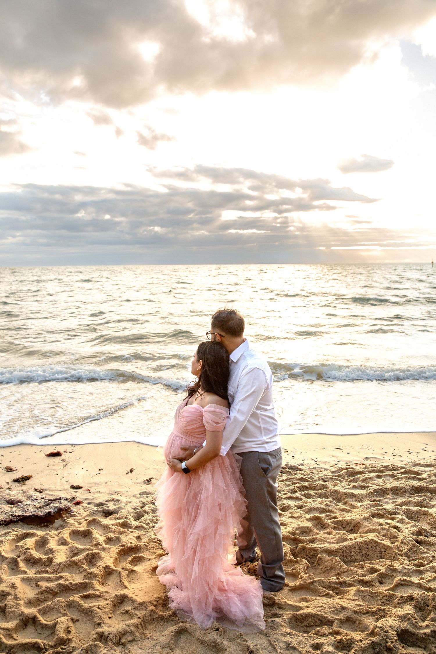 Maternity photography session capturing the beauty of pregnancy