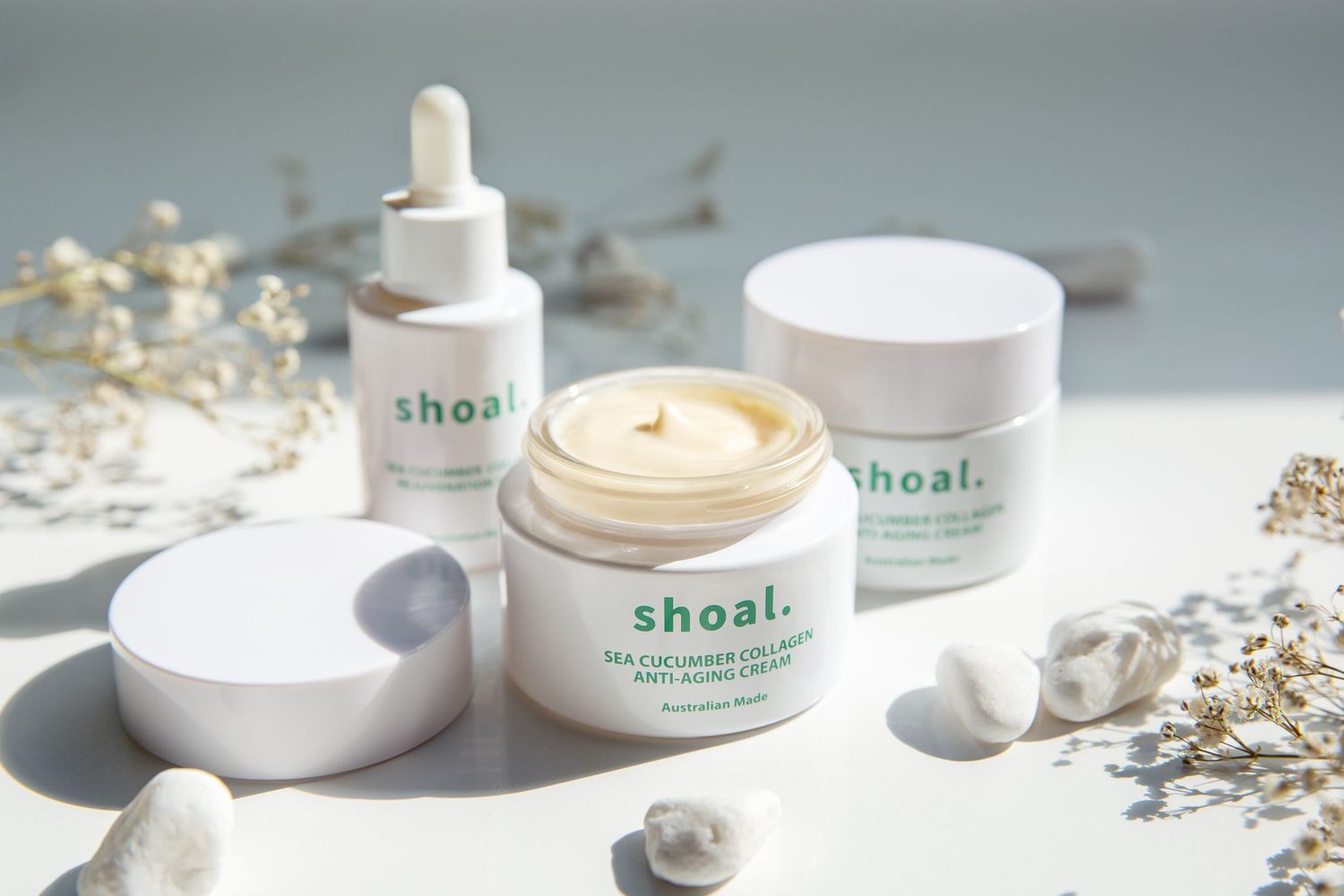 Product photography featuring a styled item on a clean background