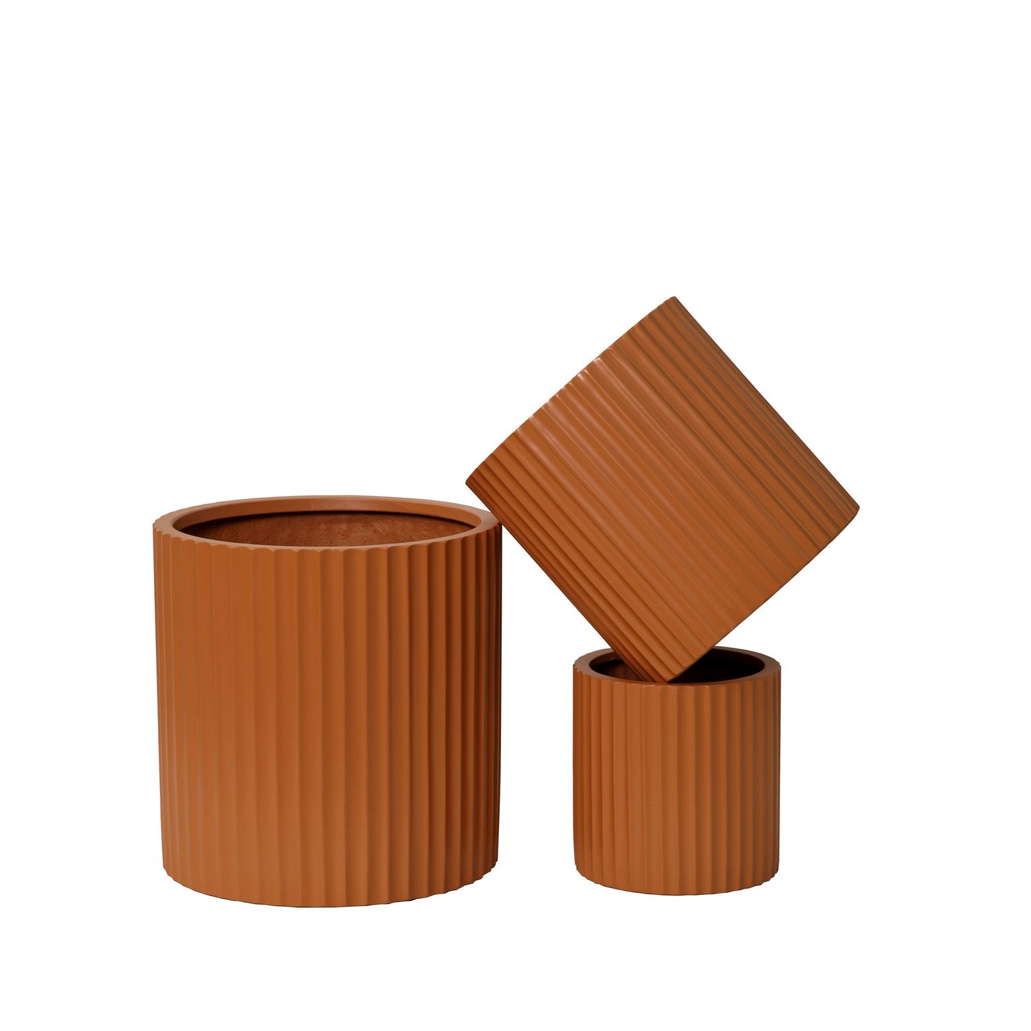 Commercial product photography with indoor plants in contemporary planters