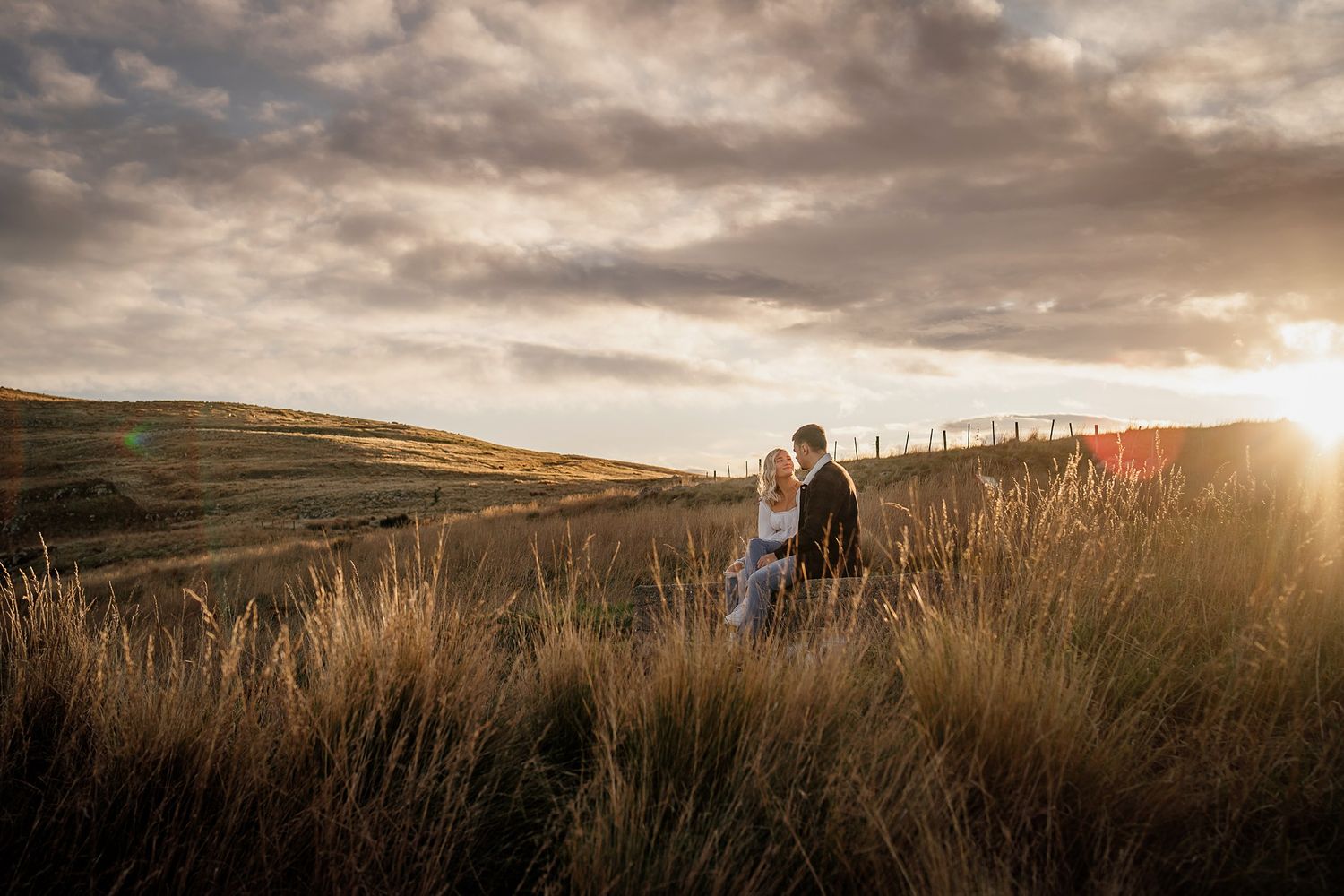 Couple overlooking the water