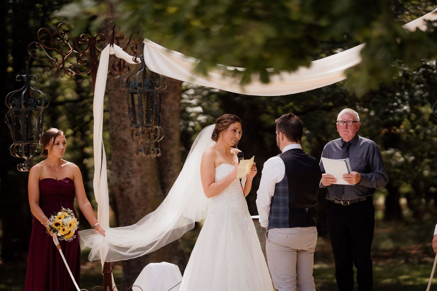 vows at Bangor Farm