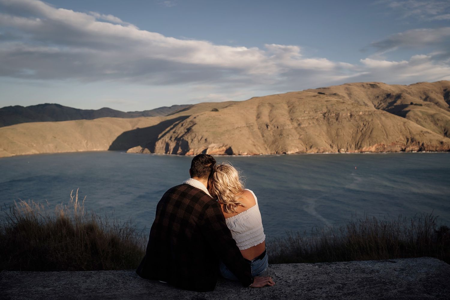 Couple at Godley Head