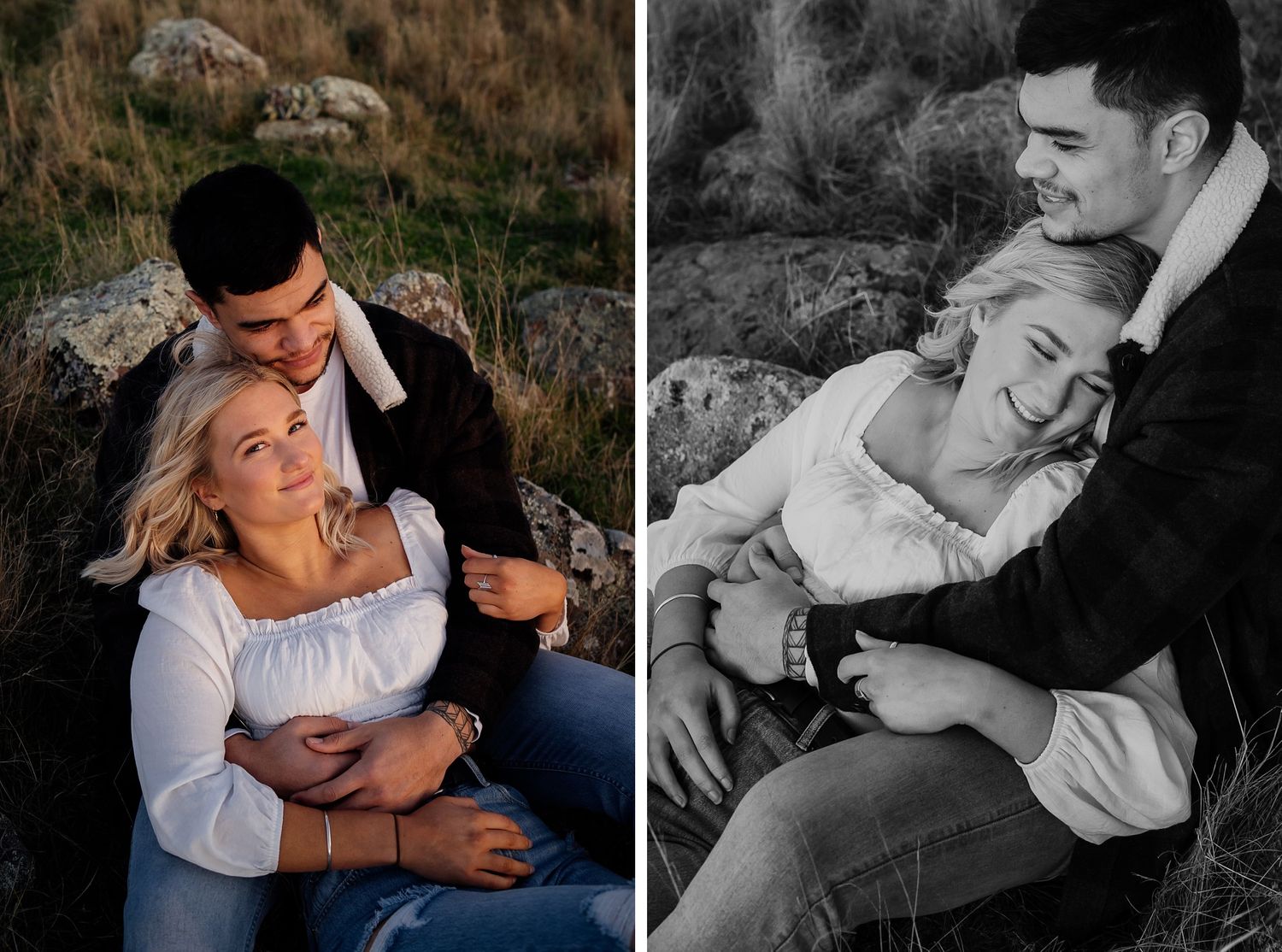 couple holding each other