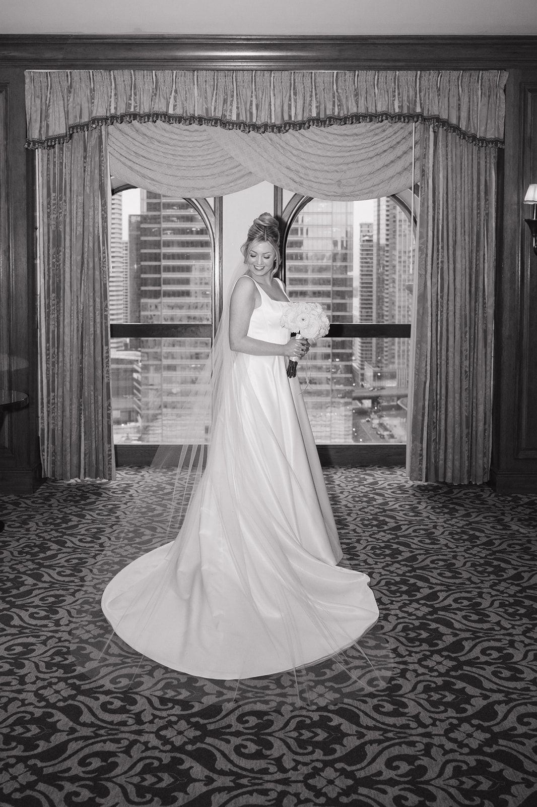 Bridal portrait at Royal Fairmont Hotel Toronto