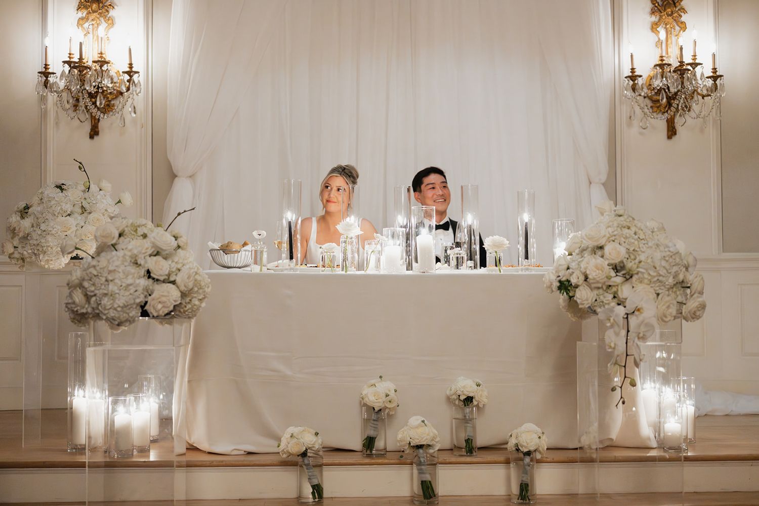 couple at head table at Royal Fairmont Hotel Toronto