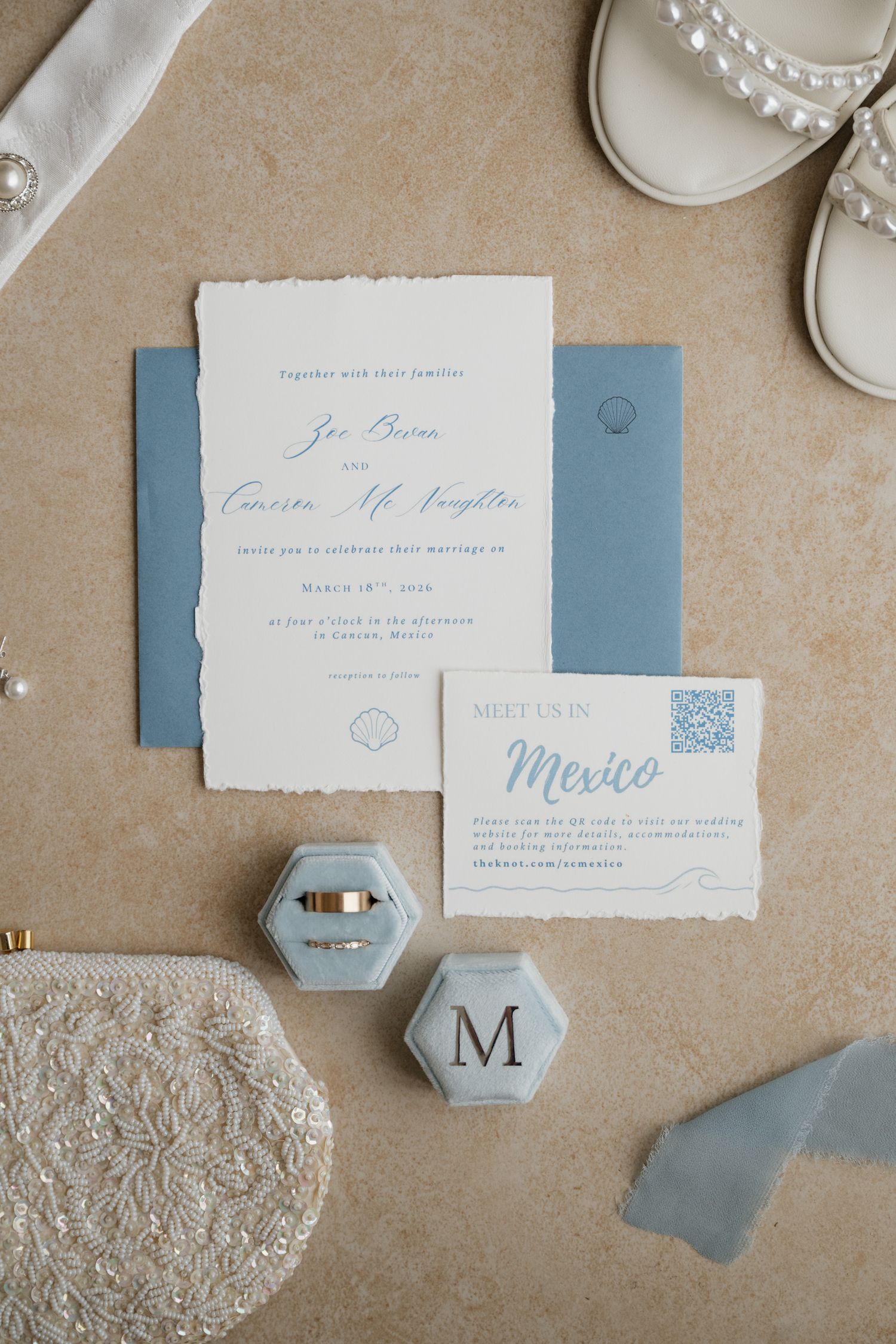 Wedding details at Sandos Caracol Eco resort Mexico