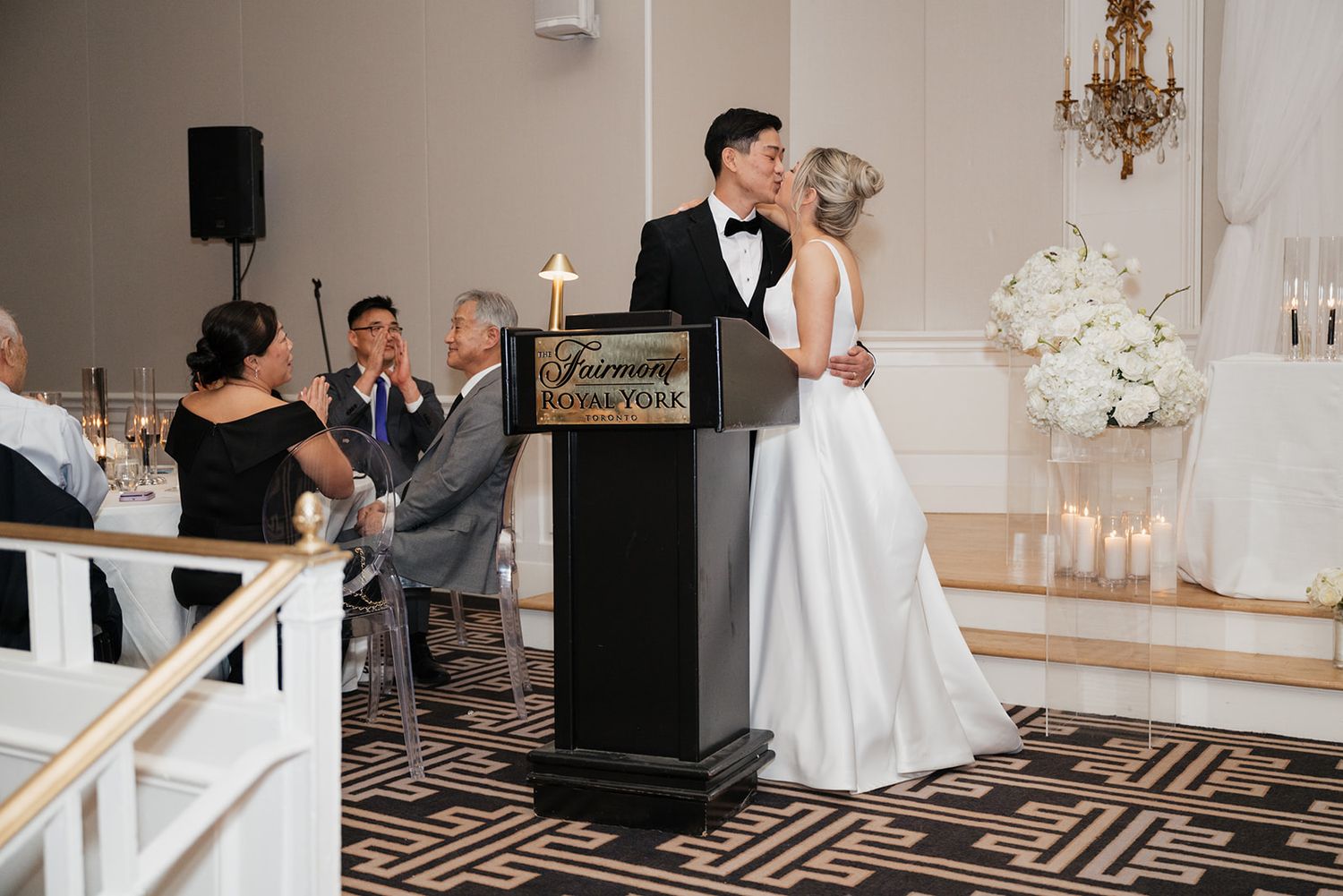 Couples portrait at Royal Fairmont Hotel Toronto