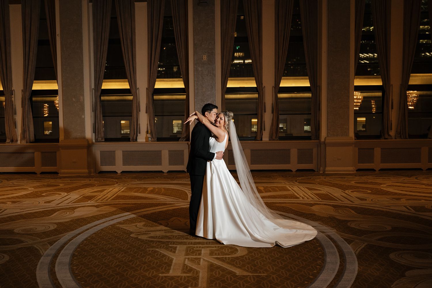 Couples portrait at Royal Fairmont Hotel Toronto