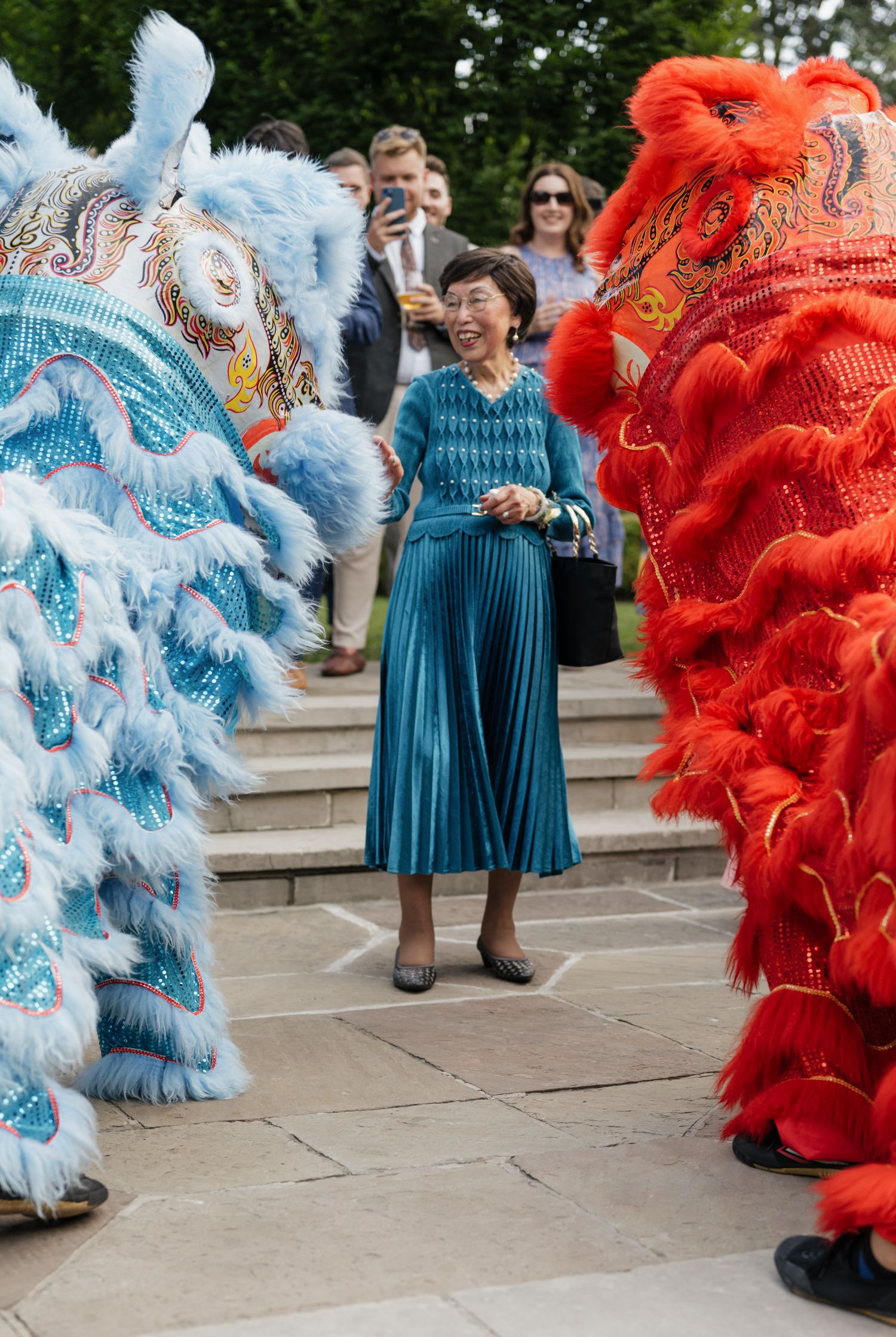 Chinese lion dance at Graydon Hall Manor, Toronto