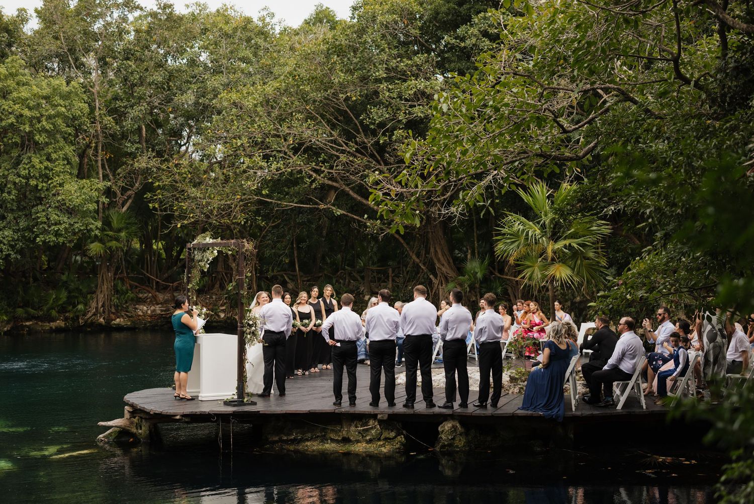 Wide angle of the cemermony space at Sandos Caracol Eco resort Mexico