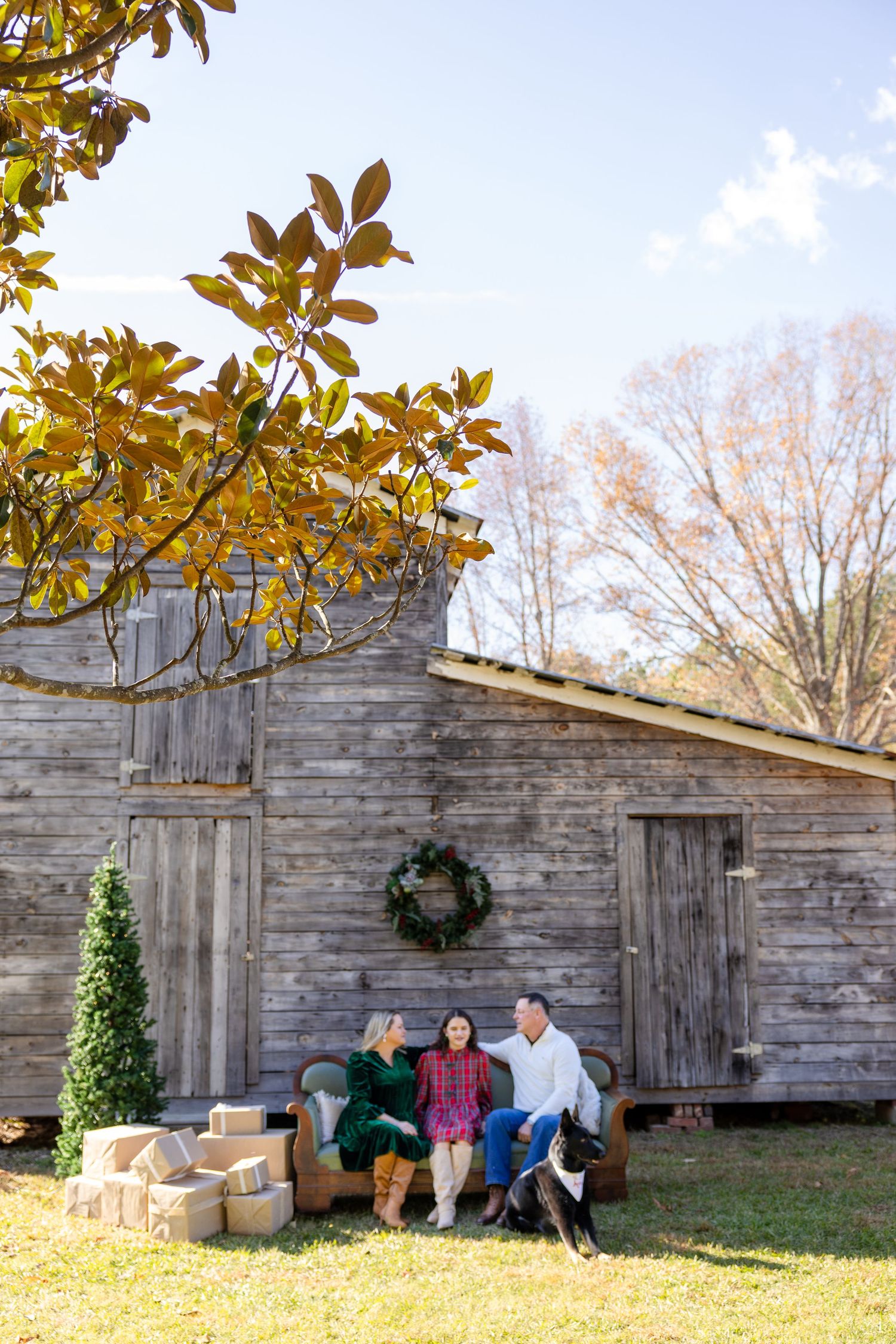 Christmas mini session in Clayton, NC booking for 2026.