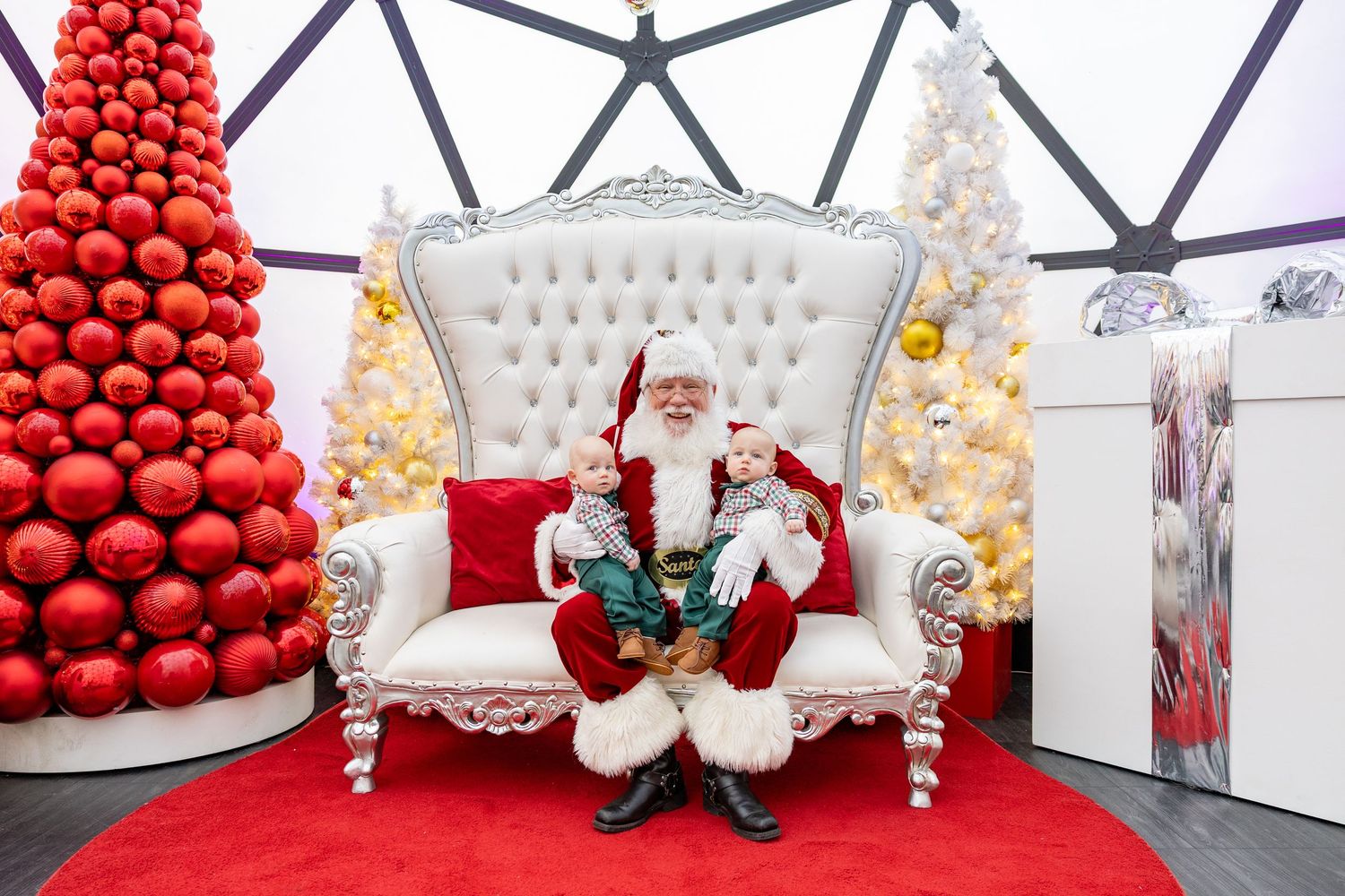 First photos with Santa - Fenton, NC Photos with Santa 2026 mini sessions in Cary, NC