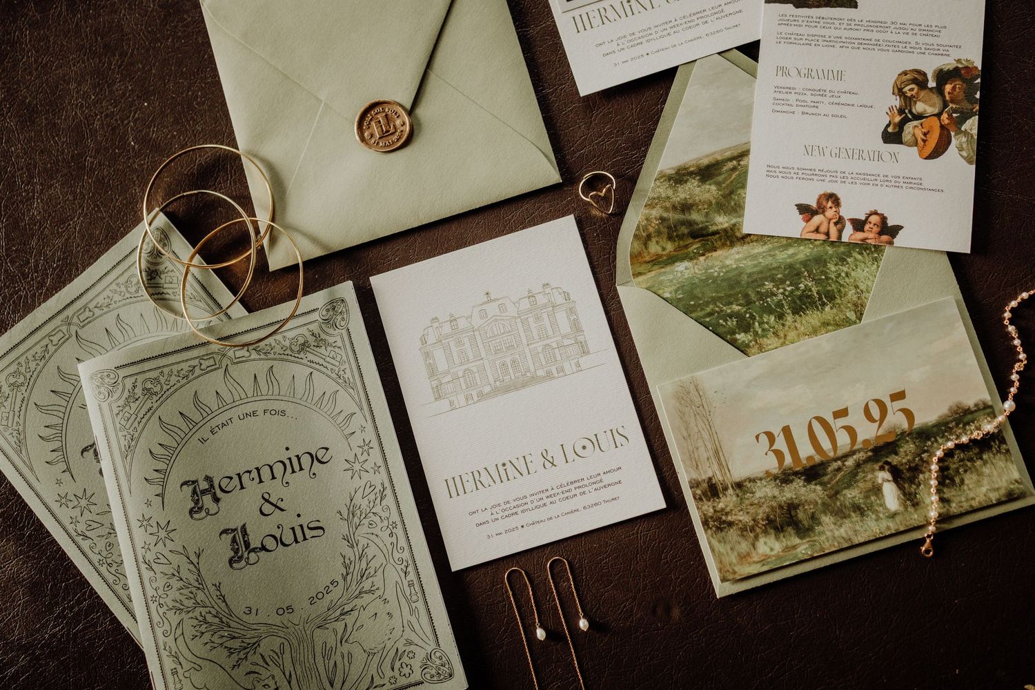 Vintage postcards, letters, and documents arranged in a collage showing antique handwriting and ephemera.