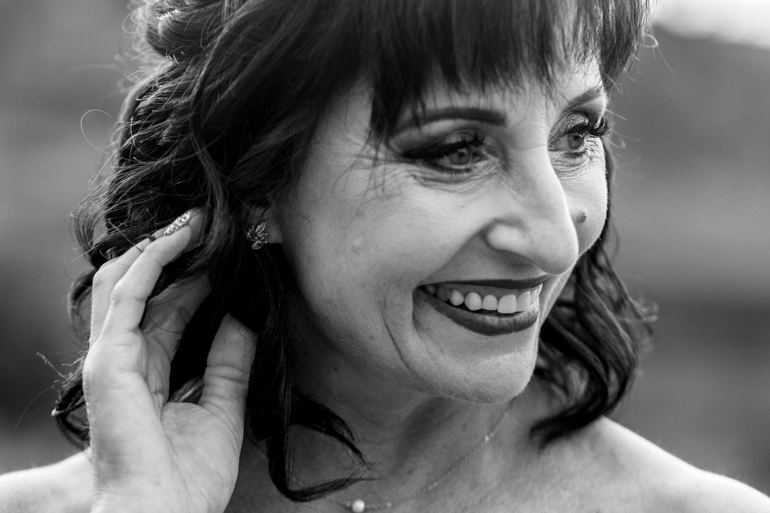A sequence of seven black and white headshots showing various emotional expressions and facial poses.