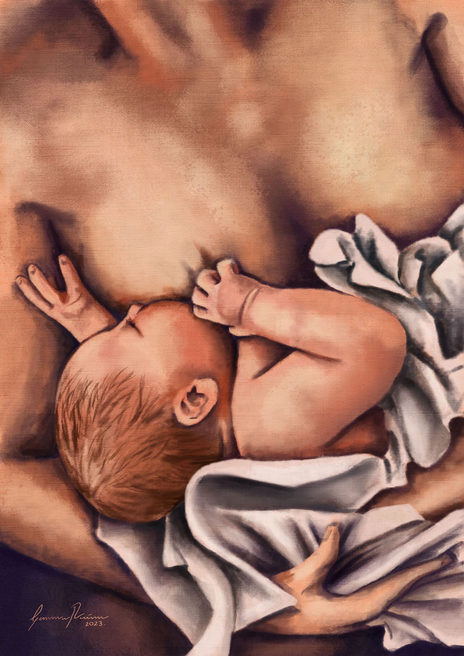 Close-up artistic portrait series showing gentle sleeping moments in soft lighting.