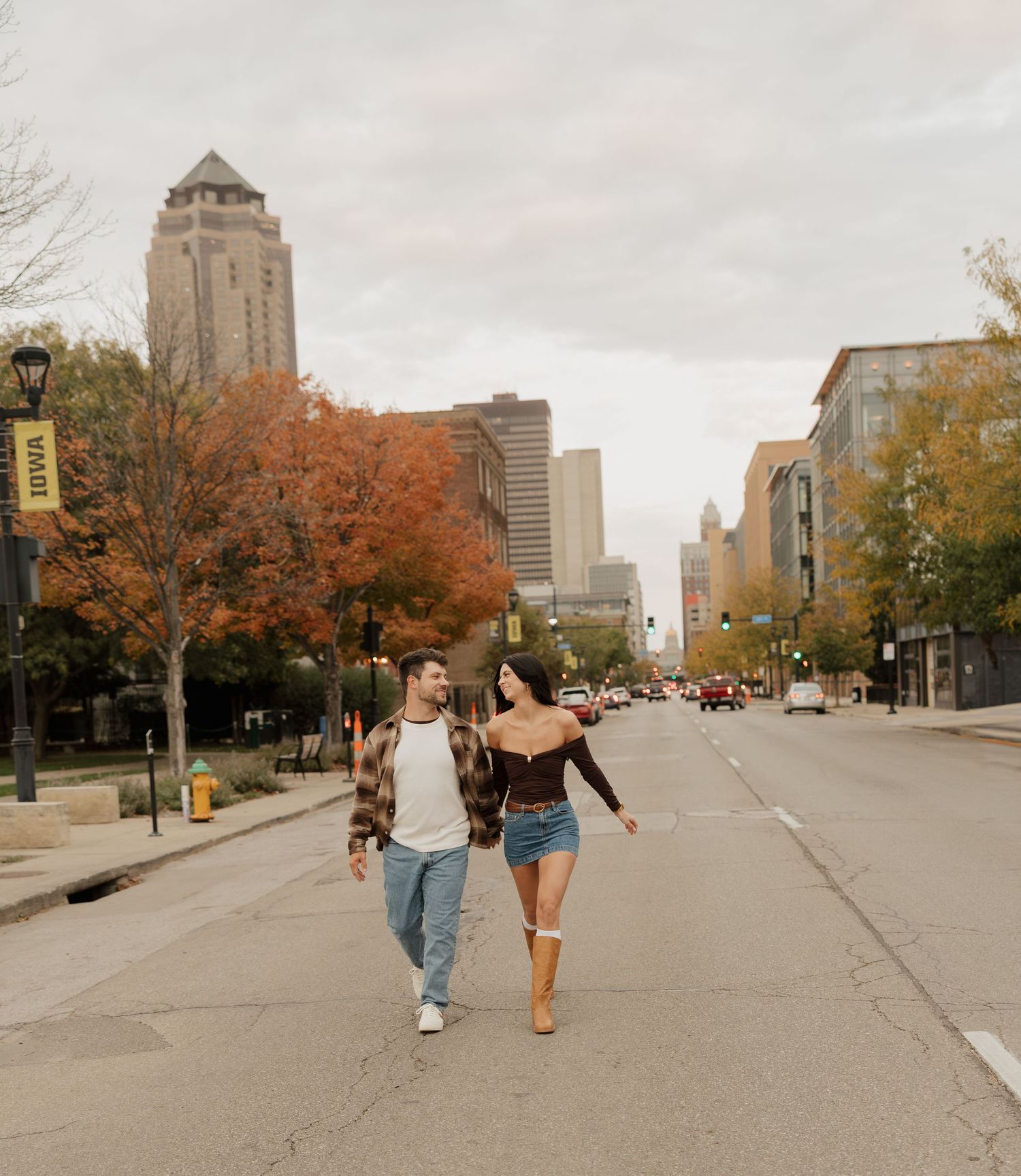Downtown engagement #Iowa #downtown #desmoines #ankeny #photographer #DesMoinesPhotographer #desmoinesphotographer #midwest