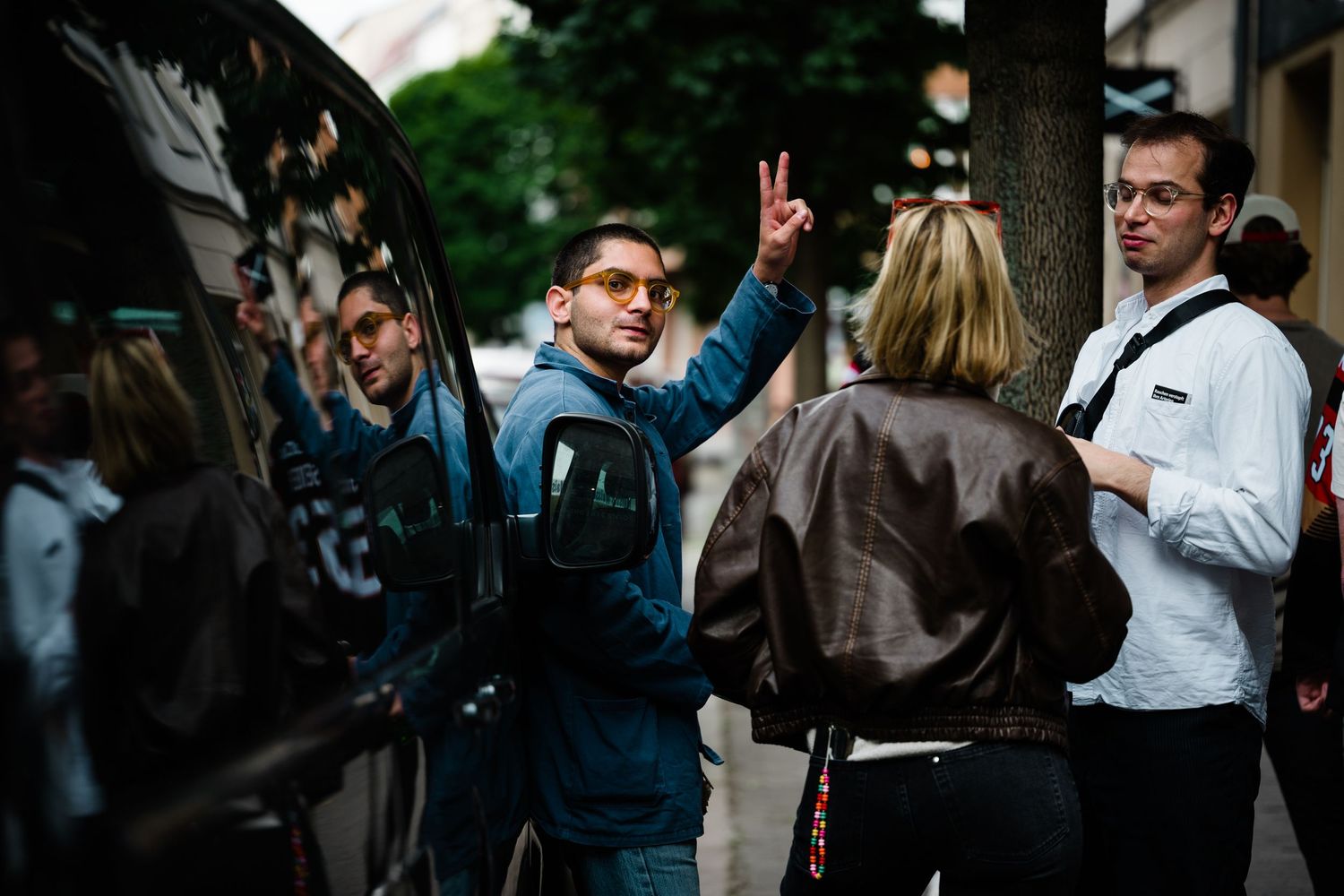 Young professionals in Berlin at a book launch