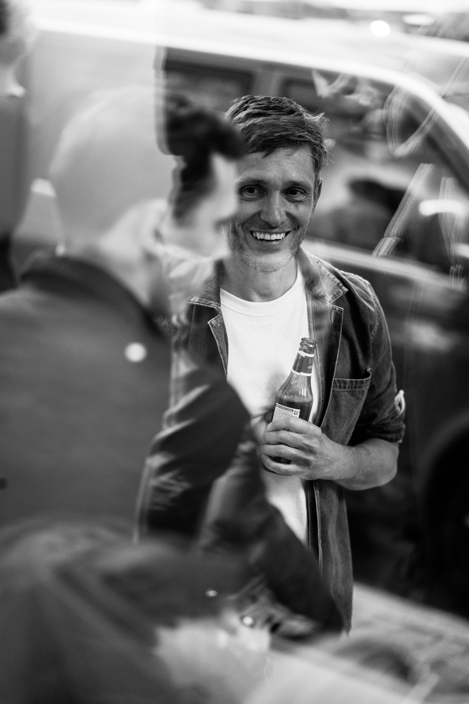 Author Andy Crysell at his book launch in berlin
