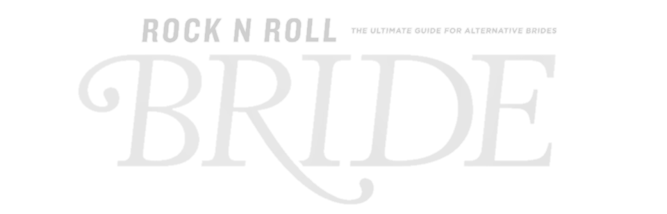 Rock n Roll Bride logo in grey text on white background.