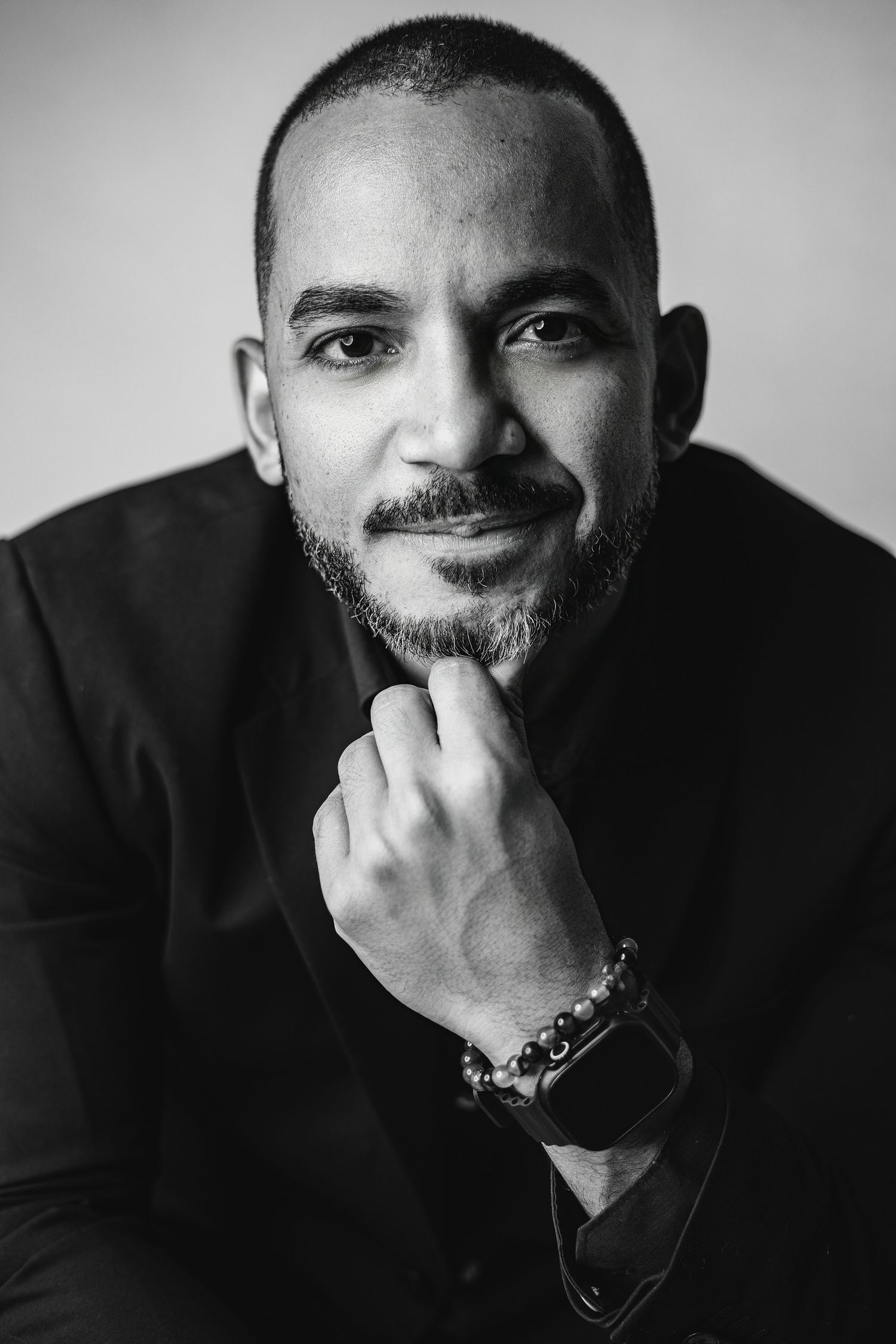 Dramatic black and white portrait series showing expressions and emotions.
