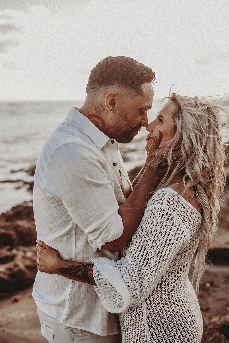 soul session at the beach for a couple in love engagement Geelong