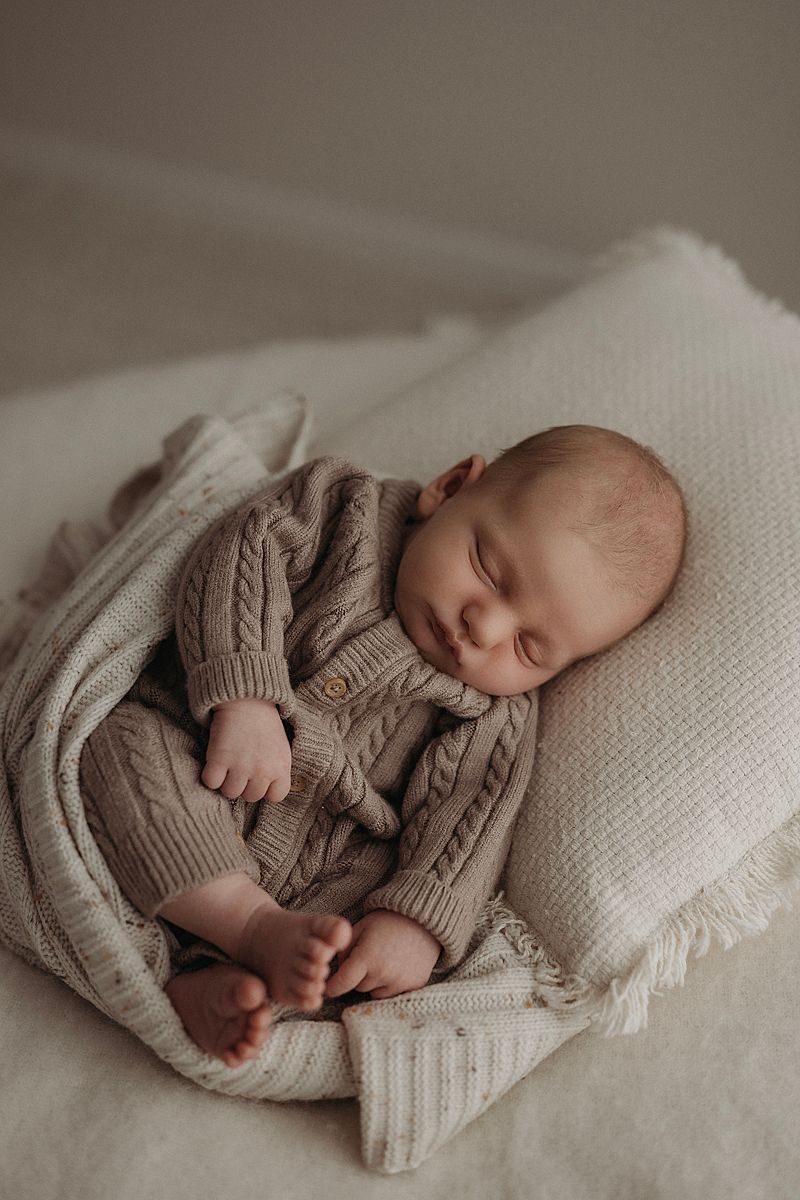 newborn baby portrait with soft natural tones geelong