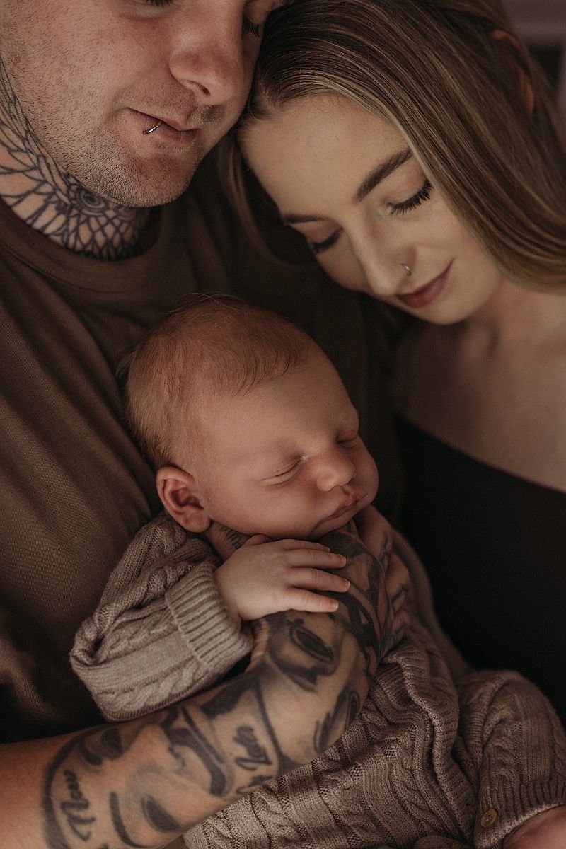 baby swaddled newborn studio photography armstrong creek geelong