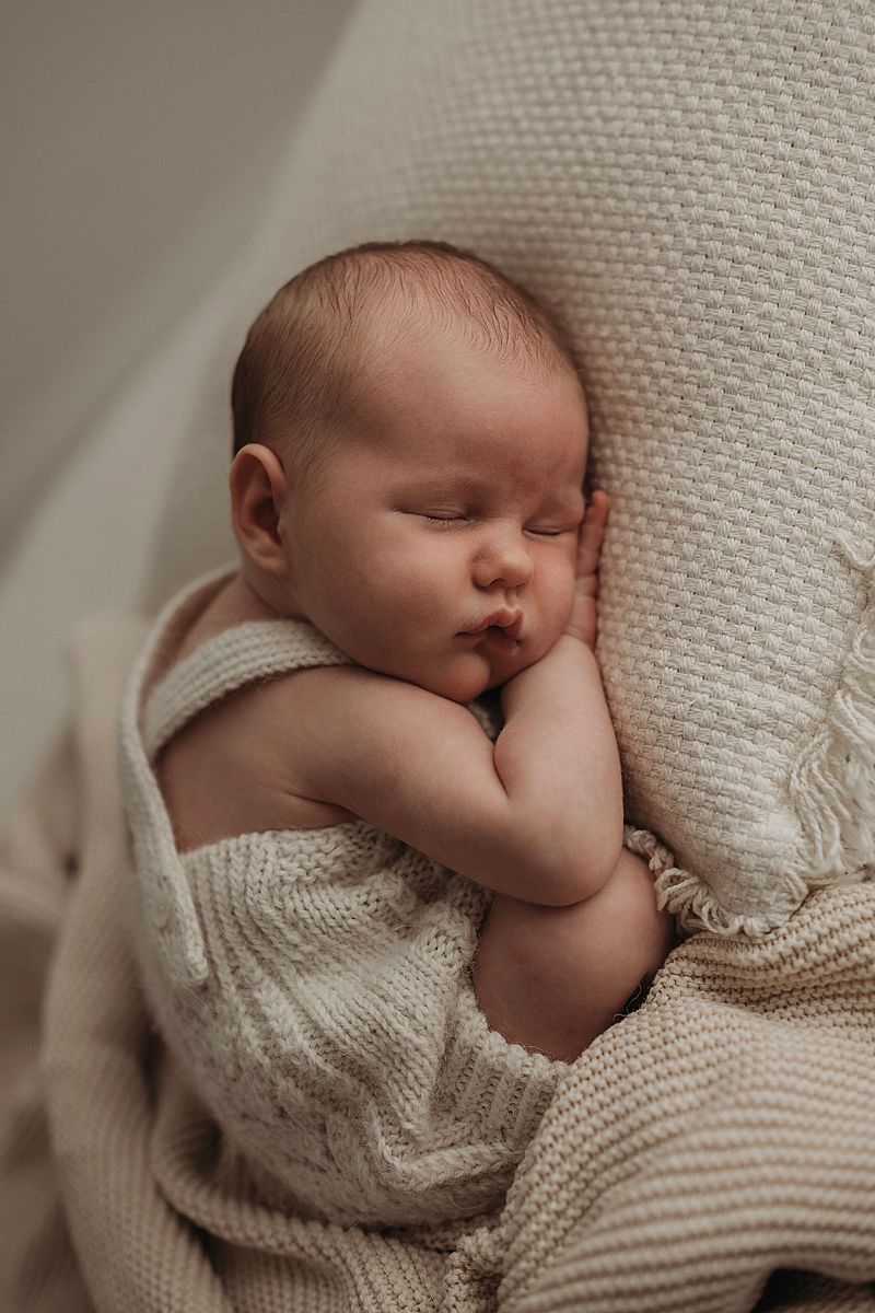 baby girl armstrong creek studio photography, sleeping baby girl