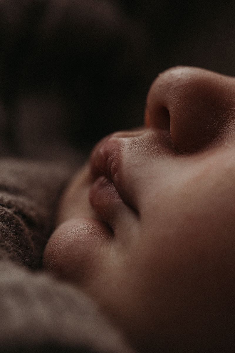 close up newborn baby tiny features geelong