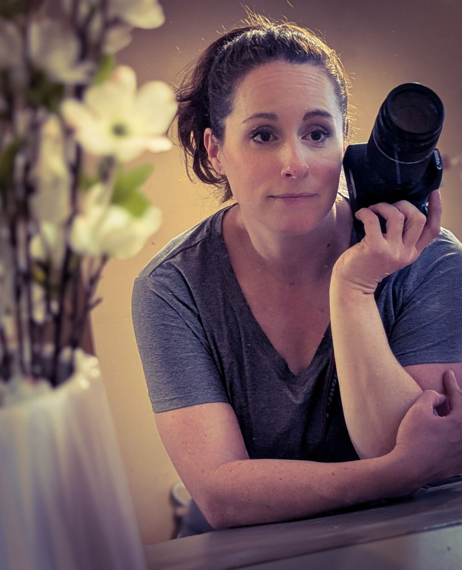 Self portrait of portrait photographer, Sioux City, Iowa