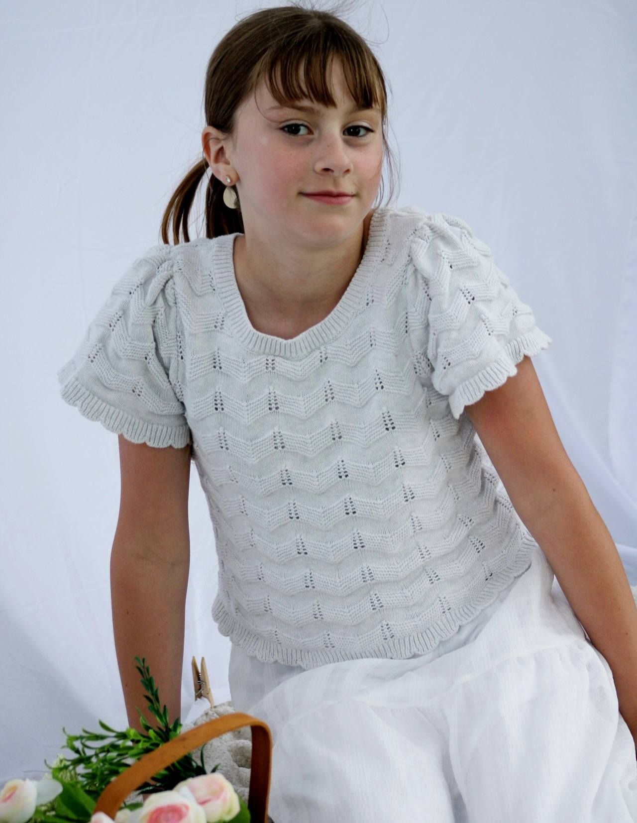 Portrait of girl springtime, Headid Park, Sioux City, Iowa