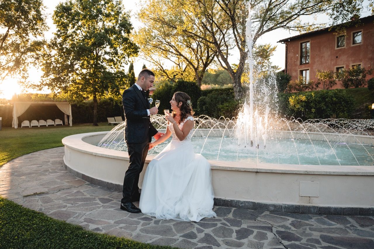 aperitivo di matrimonio alla tenuta quadrifoglio gambassi terme