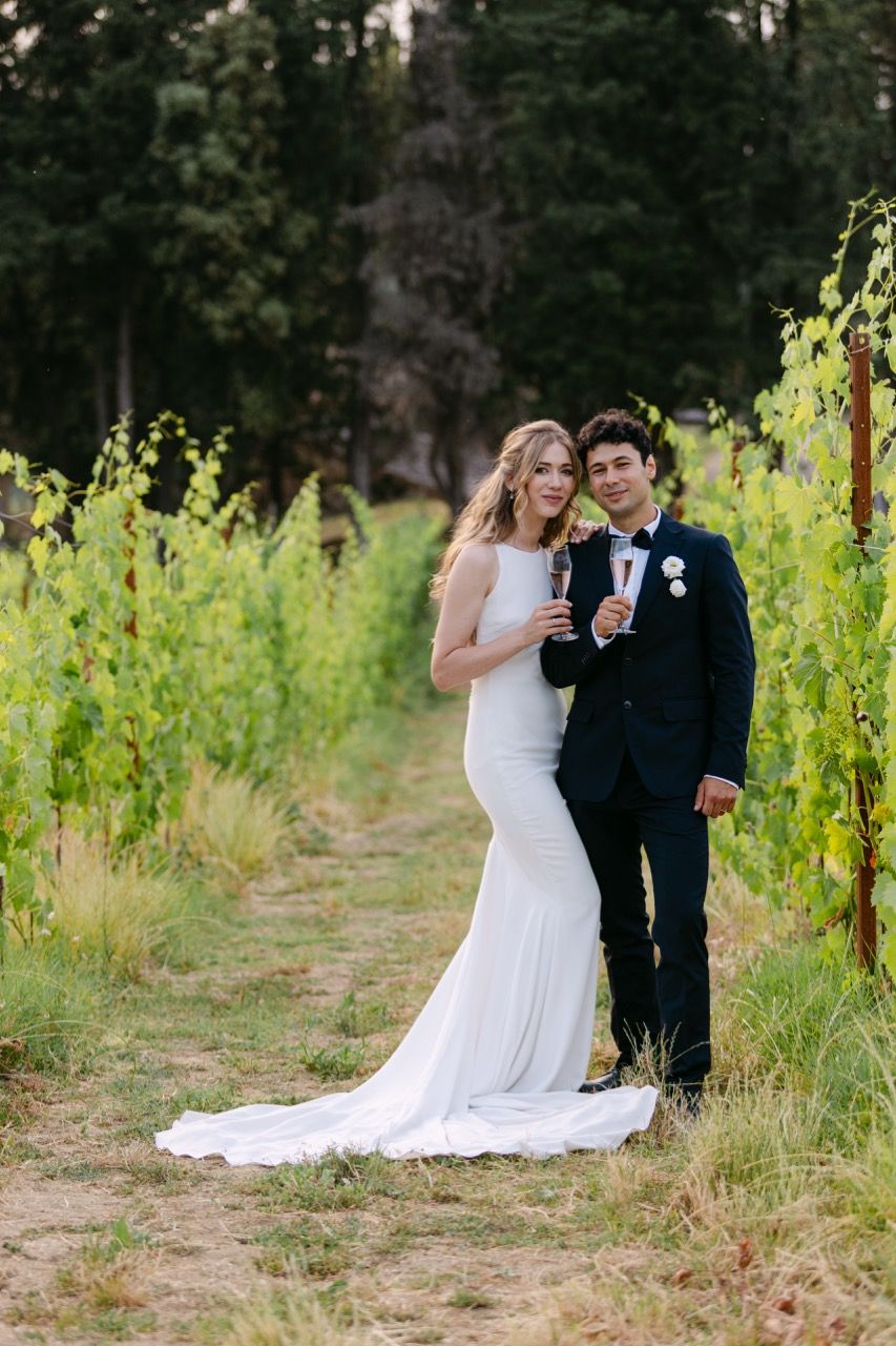 aperitivo di matrimonio nel giardino del paese dei campanelli barberino val d’elsa