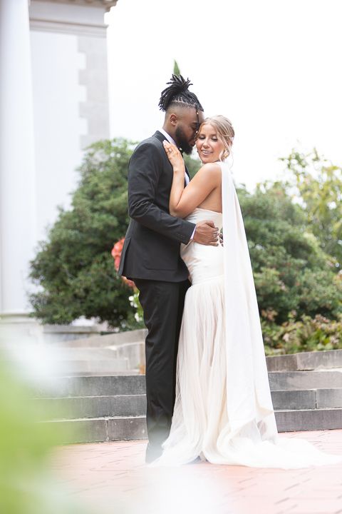 Wedding couple portrait at Hills and Dales Estate.