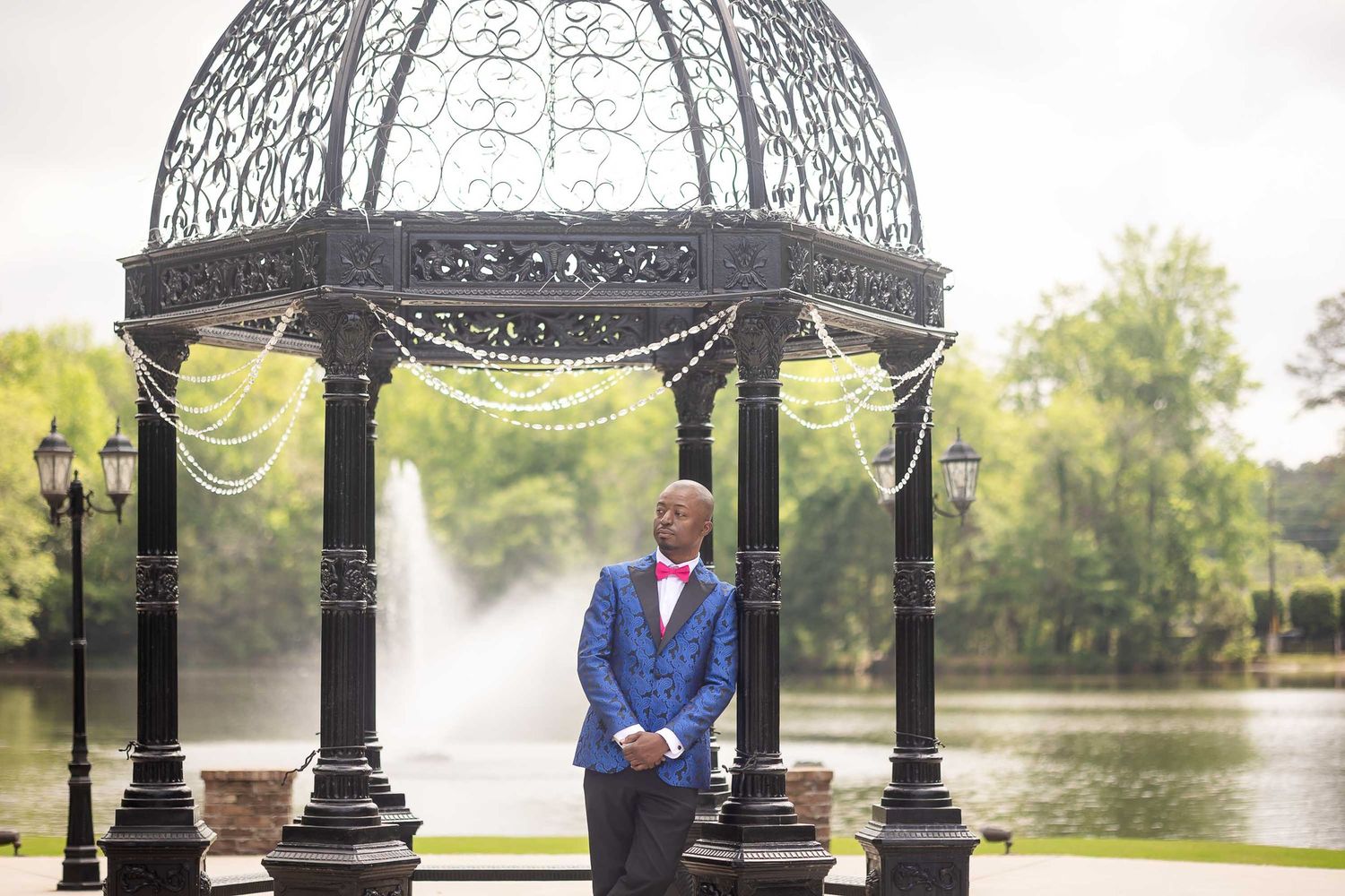 bridal portrait inside Pristine Chapel with soft natural light