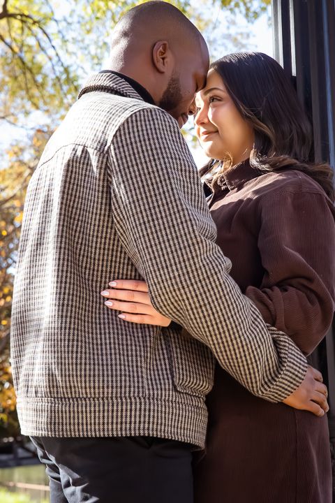 intimate engagement portraits at Millennium Gate Museum