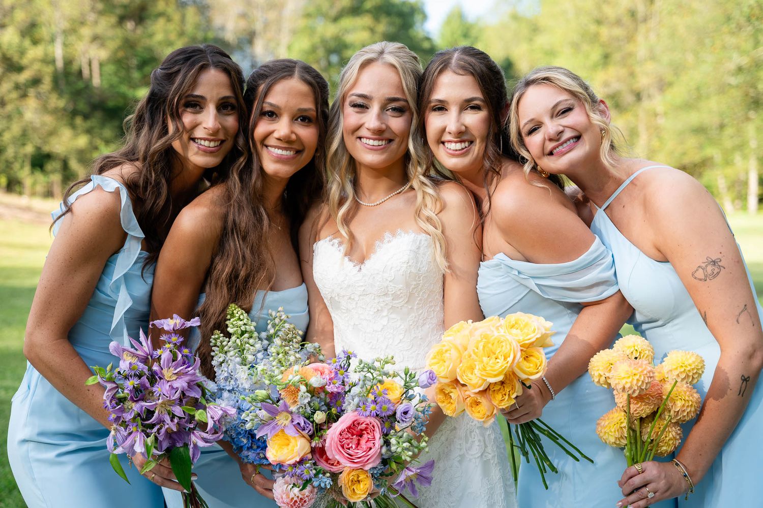 A beautiful bridal party photo in Valdosta Georgia