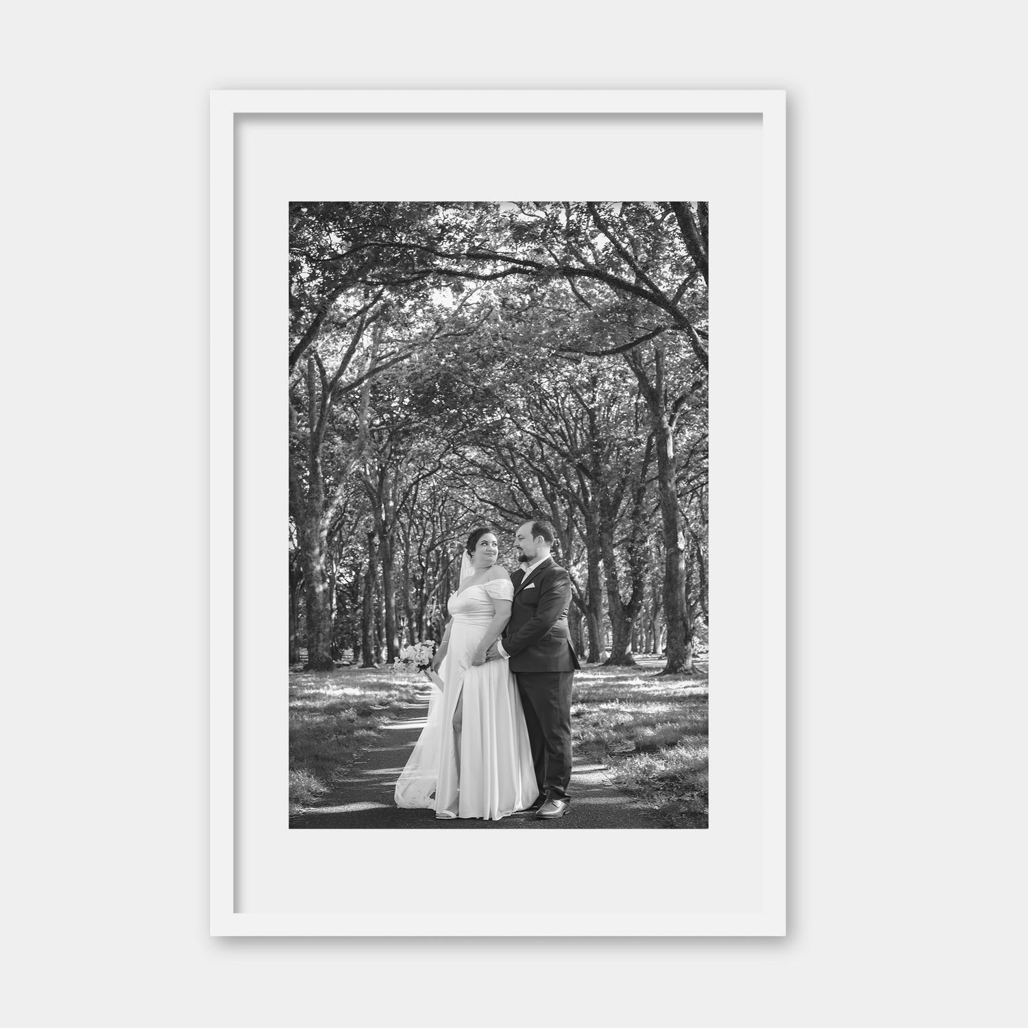 Married couple image in a frame